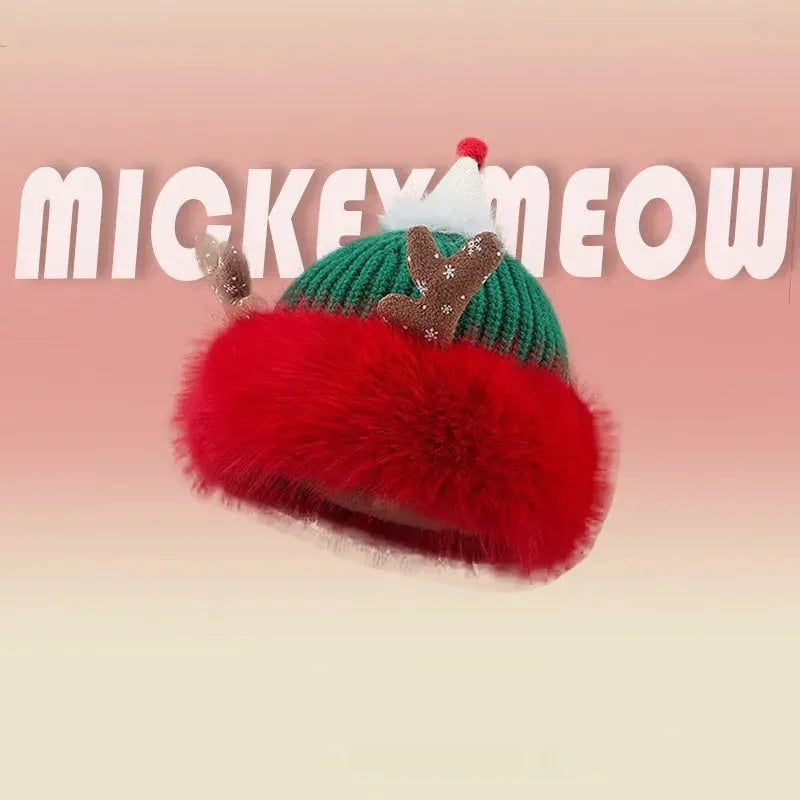 Christmas Antlers Knitted Hat Plush - Bellarte Enchanté Christmas Antlers Knitted Hat Plush